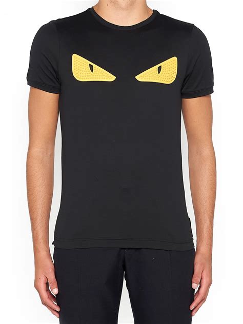 fendi black monster eyes t shirt|fendi official website.